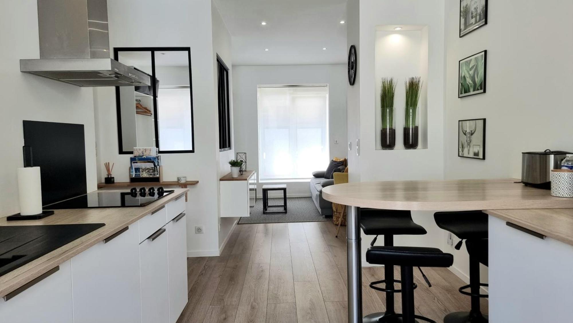 Le P'Tit Atelier, Terrasse Privative Lägenhet Lorient Exteriör bild