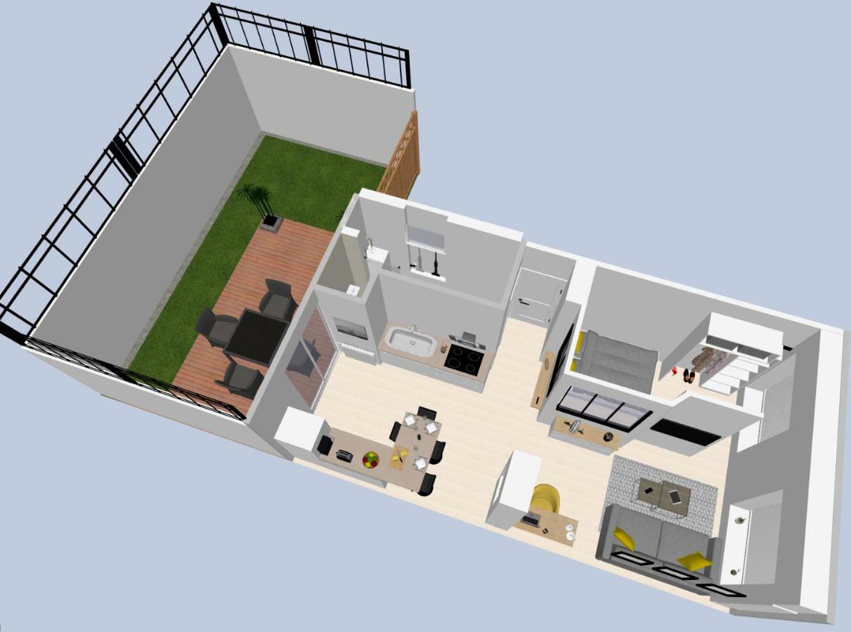 Le P'Tit Atelier, Terrasse Privative Lägenhet Lorient Exteriör bild